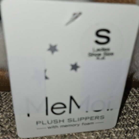 🔥HP🔥 NWT MeMoi Women's Serina Slide-On Plush Slippers in Ivory Size S - Picture 11 of 11